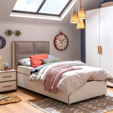 Cilek Modera Fabric Headed Bed With Base (100x200 cm)